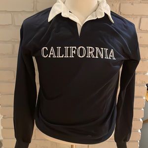 Blue collared sweater